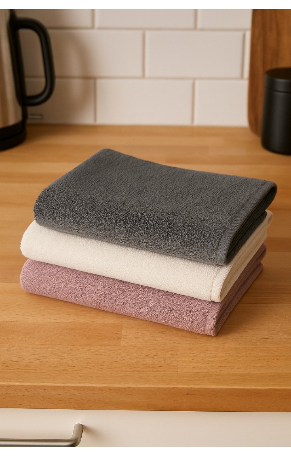 3'lü Premium Microcotton  %100 Pamuk 30X50 cm Mutfak Havlu Seti