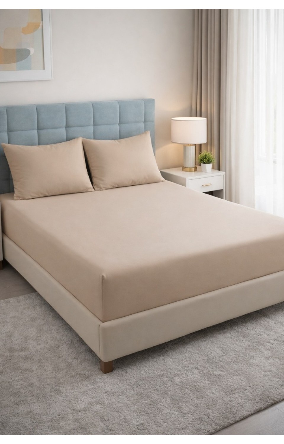 Çift Kişilik Pamuklu 7 Parça Kutulu Nevresim Takımı 