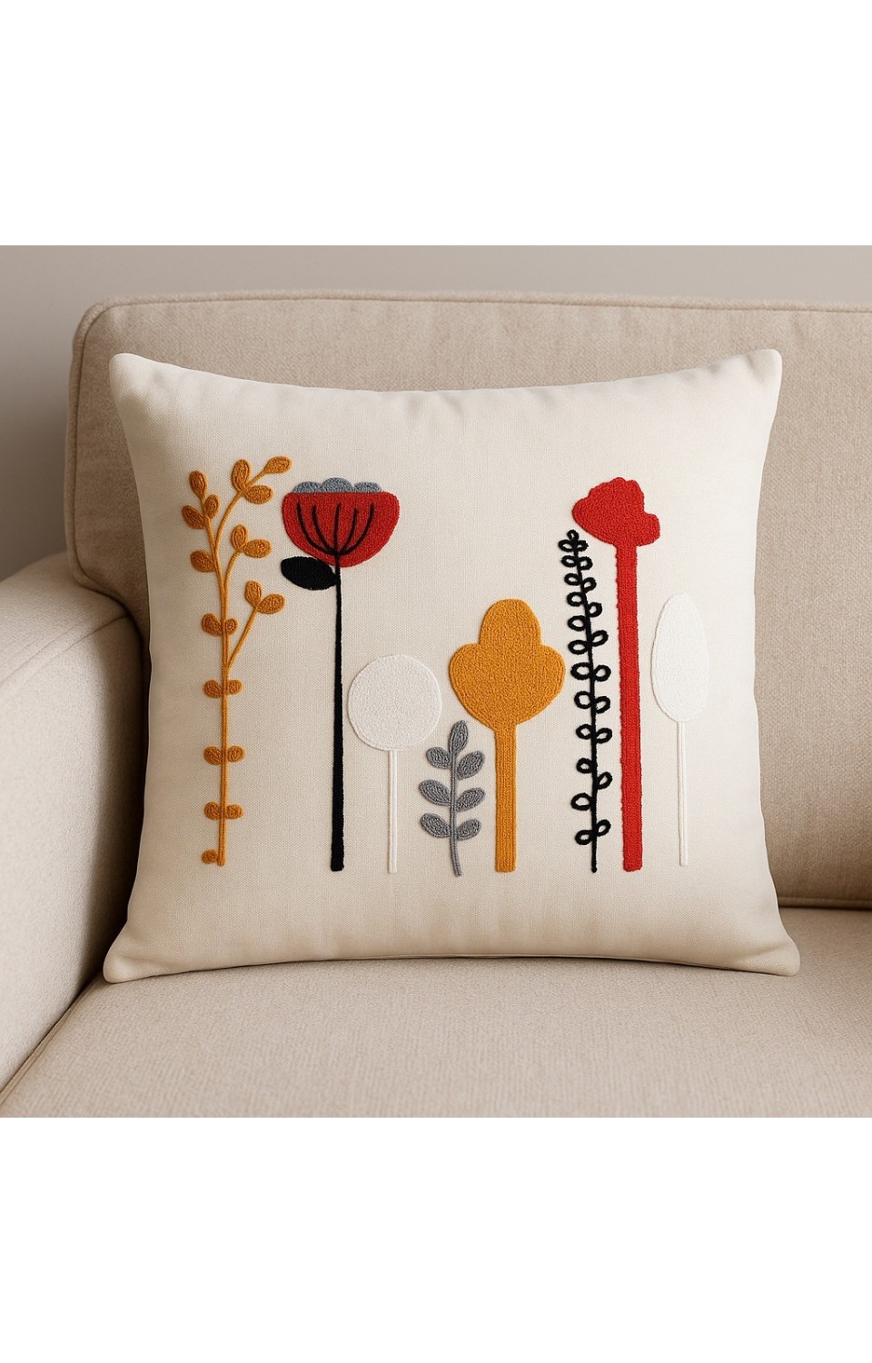 2'li Punch Nakışlı 45x45 cm Kırlent Kılıfı 5 2'li Punch Nakışlı 45x45 cm Kırlent Kılıfı 5