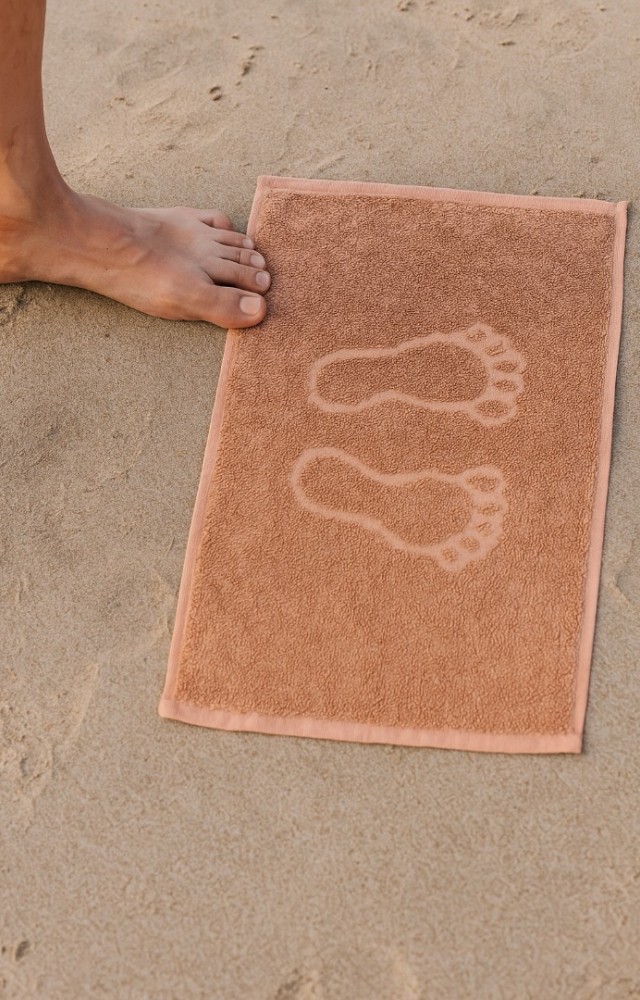 %100 Pamuk  4 Adet 30X50 Banyo Plaj Ayak Havlu Seti