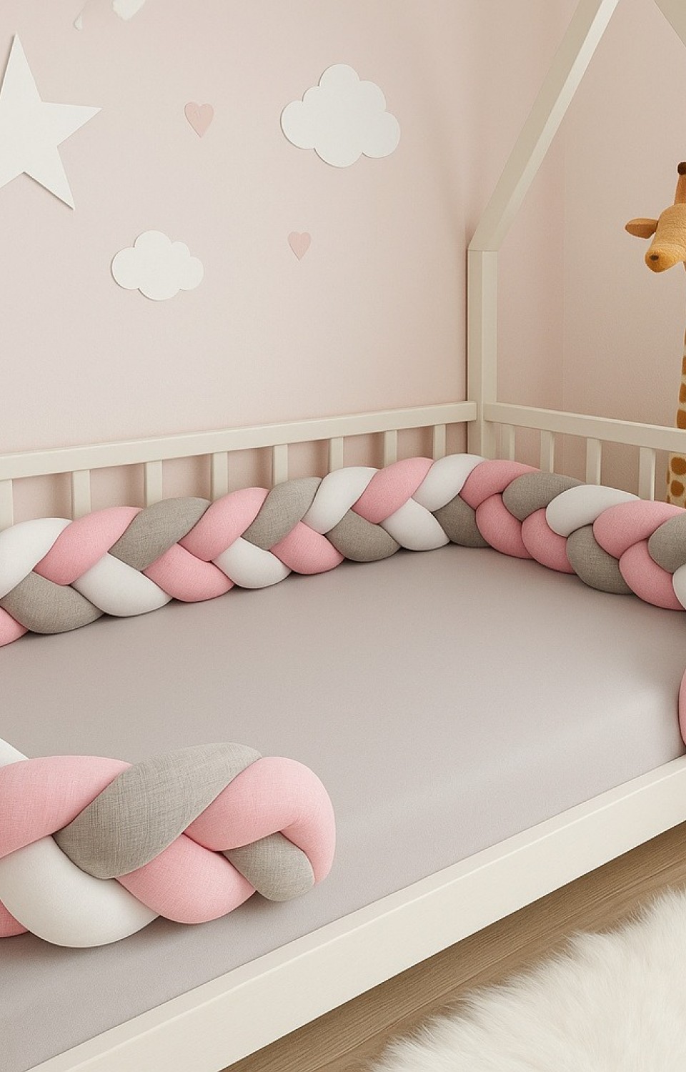 Örgü Model 360 cm 3 lü Örgü Yatak Korumalık