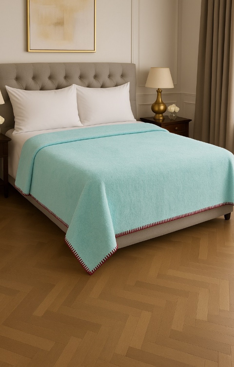 Çift Kişilik Welsoft 200 x 220 Battaniye Açık Mavi