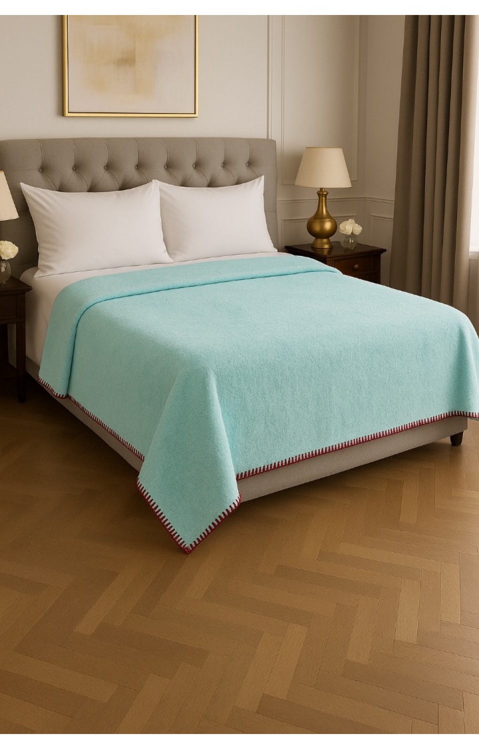 Çift Kişilik Welsoft 200 x 220 Battaniye Açık Mavi