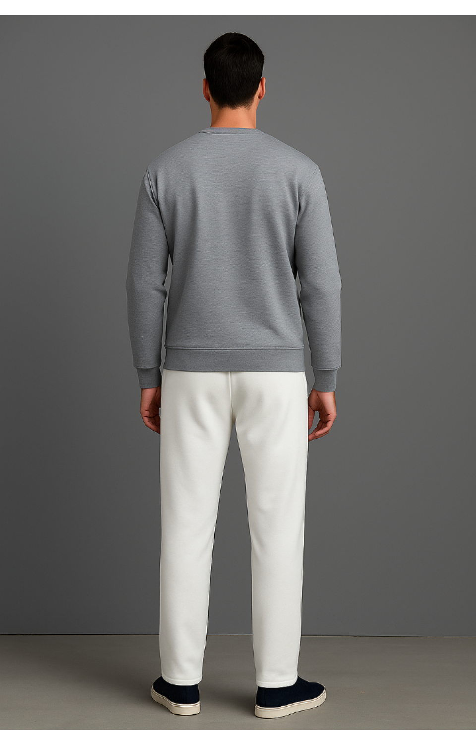 Düz Paça Cepli 3 İplik Erkek Eşofman Altı