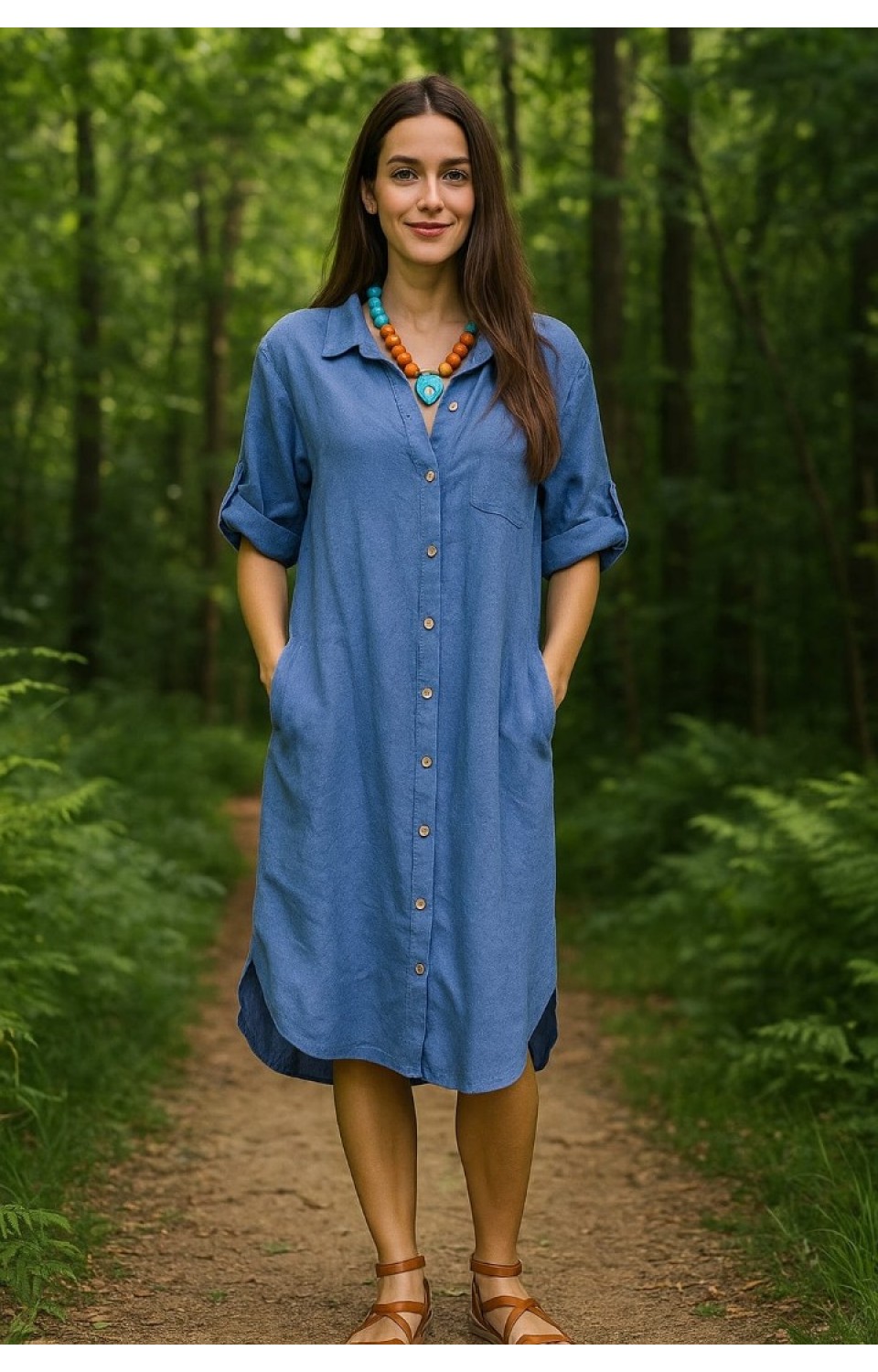 Kadın Yazlık Gömlek Elbise