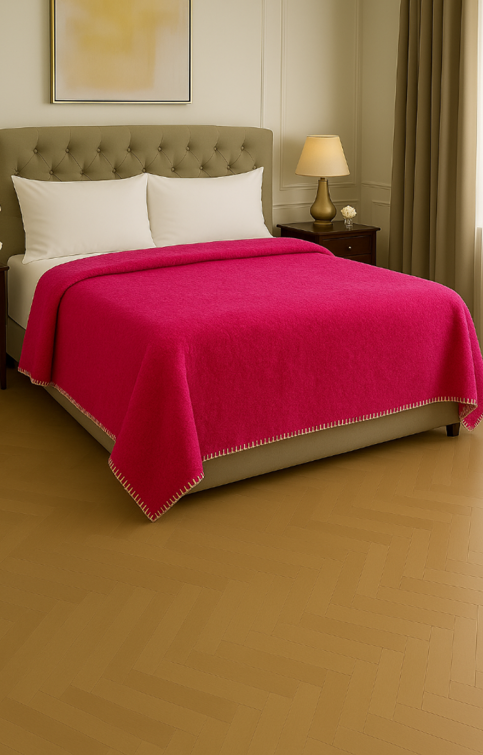 Çift Kişilik Welsoft 200 x 220 Fuşya Battaniye
