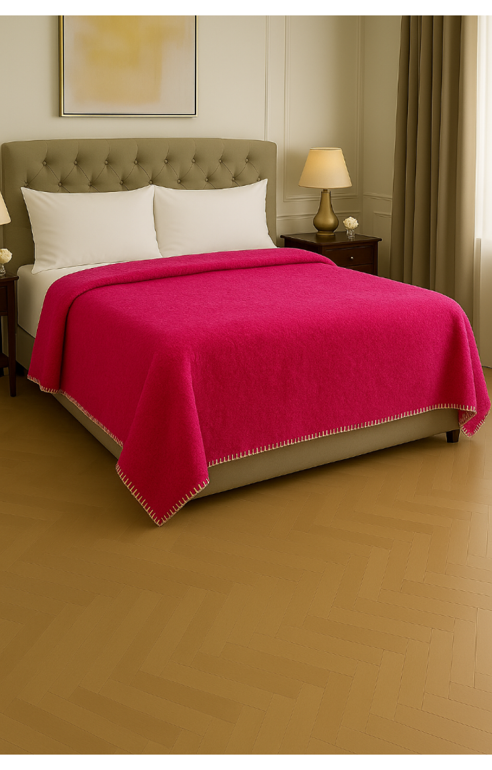 Çift Kişilik Welsoft 200 x 220 Fuşya Battaniye
