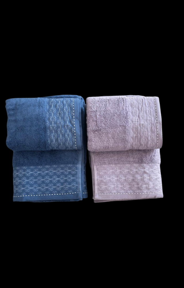 Yüksek Su Emici Microcotton İplik 2 Adet 50x90 2 Adet 70x140 2 Takım Banyo Havlusu3