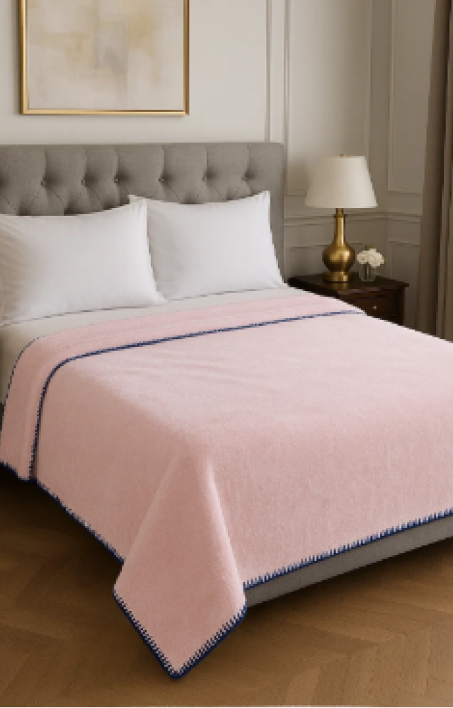 Çift Kişilik Welsoft 200 x 220 Pembe Battaniye