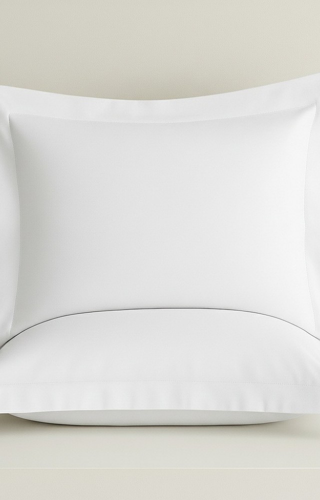 2 Adet 50x70 cm Oxford Pamuk Saten Yastık Kılıfı Beyaz