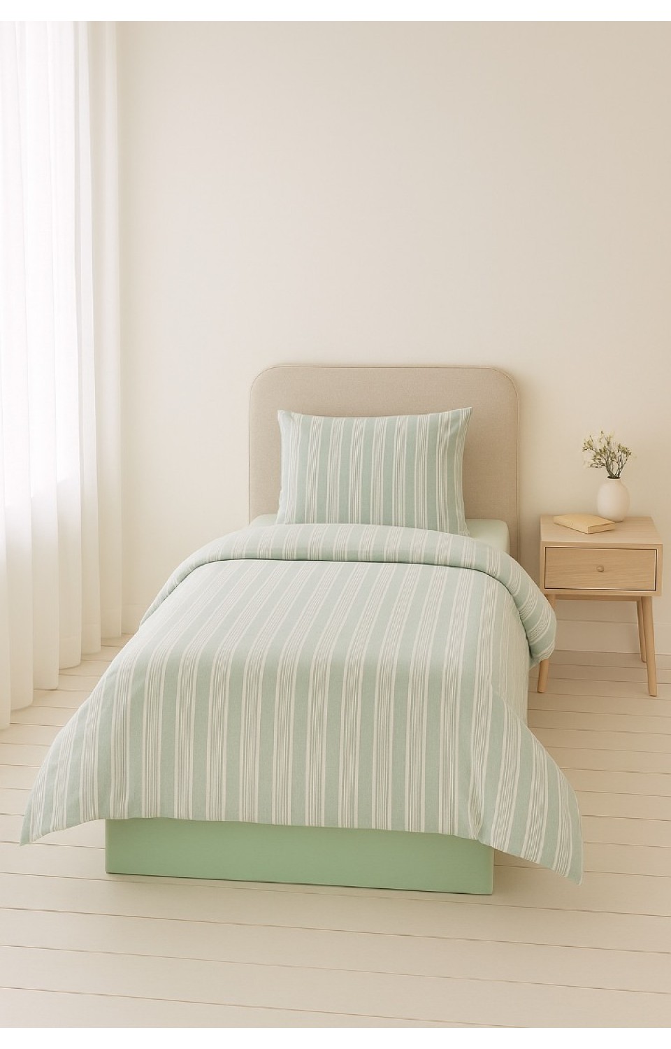 %60 Pamuk %40 Polycotton Nevresim 160x220 Çarşaf 160x240 Yastık Kılıfı 1 Adet 50x70 Turkuaz Nevresim Takımı