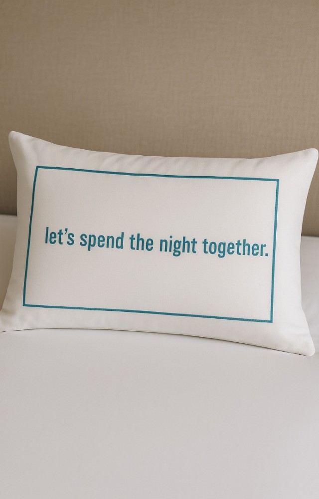 2 Adet Nakış Yazılı ve Çerçeveli 50x70 cm Pamuk Saten Yastık Kılıfı