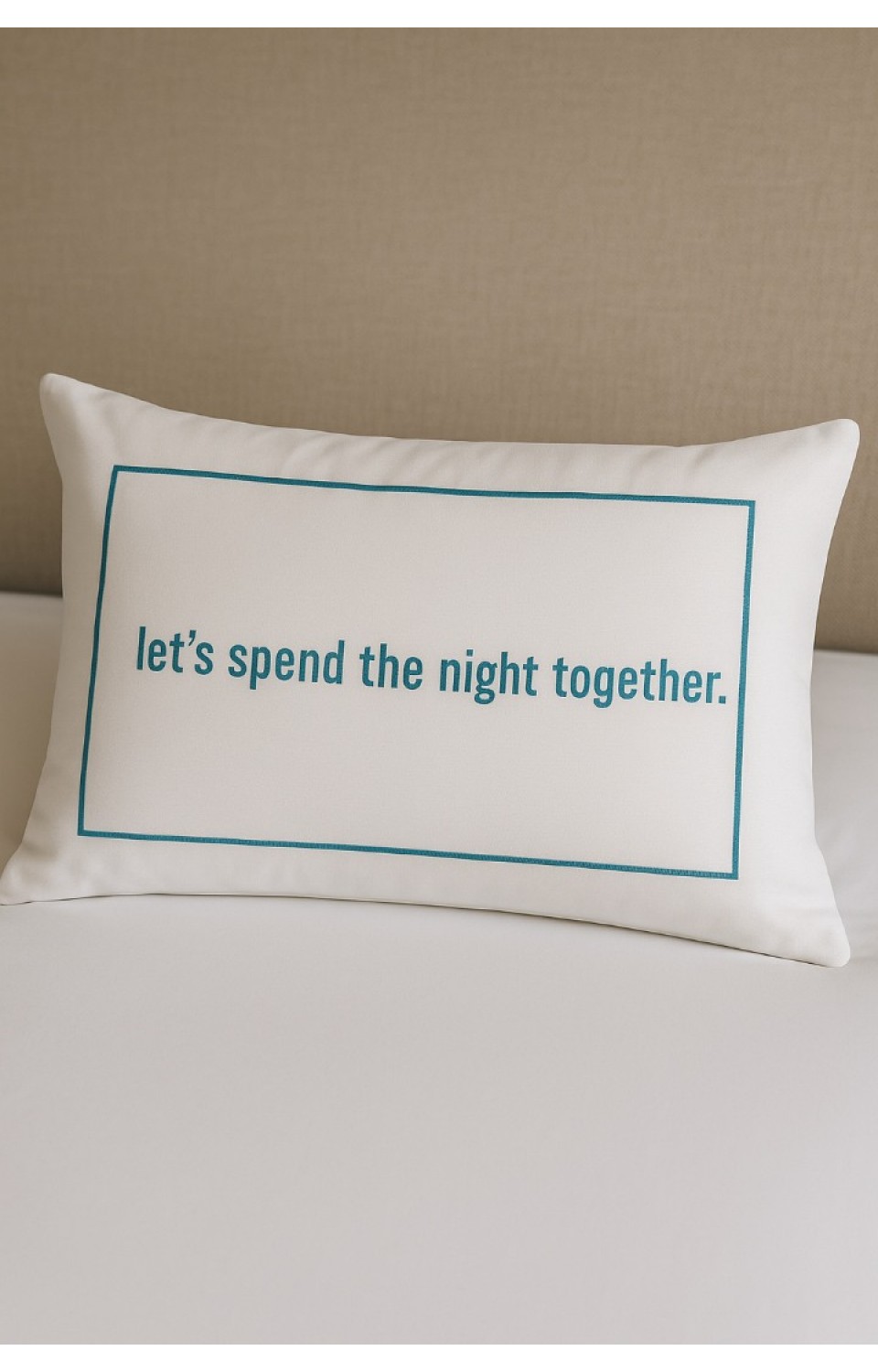 2 Adet Nakış Yazılı ve Çerçeveli 50x70 cm Pamuk Saten Yastık Kılıfı