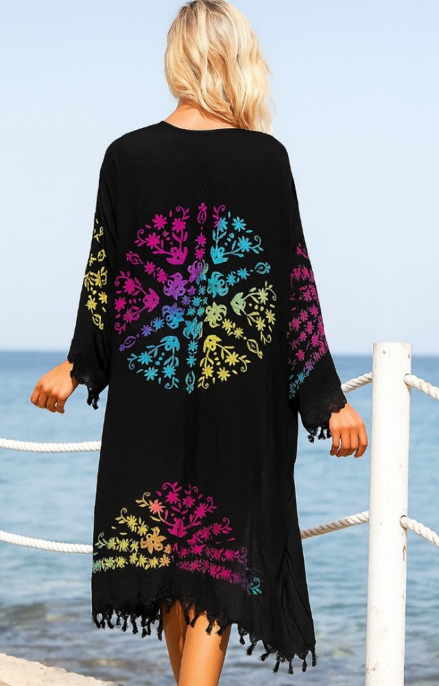 Desen Baskılı Pamuk Kadın Pareo 5