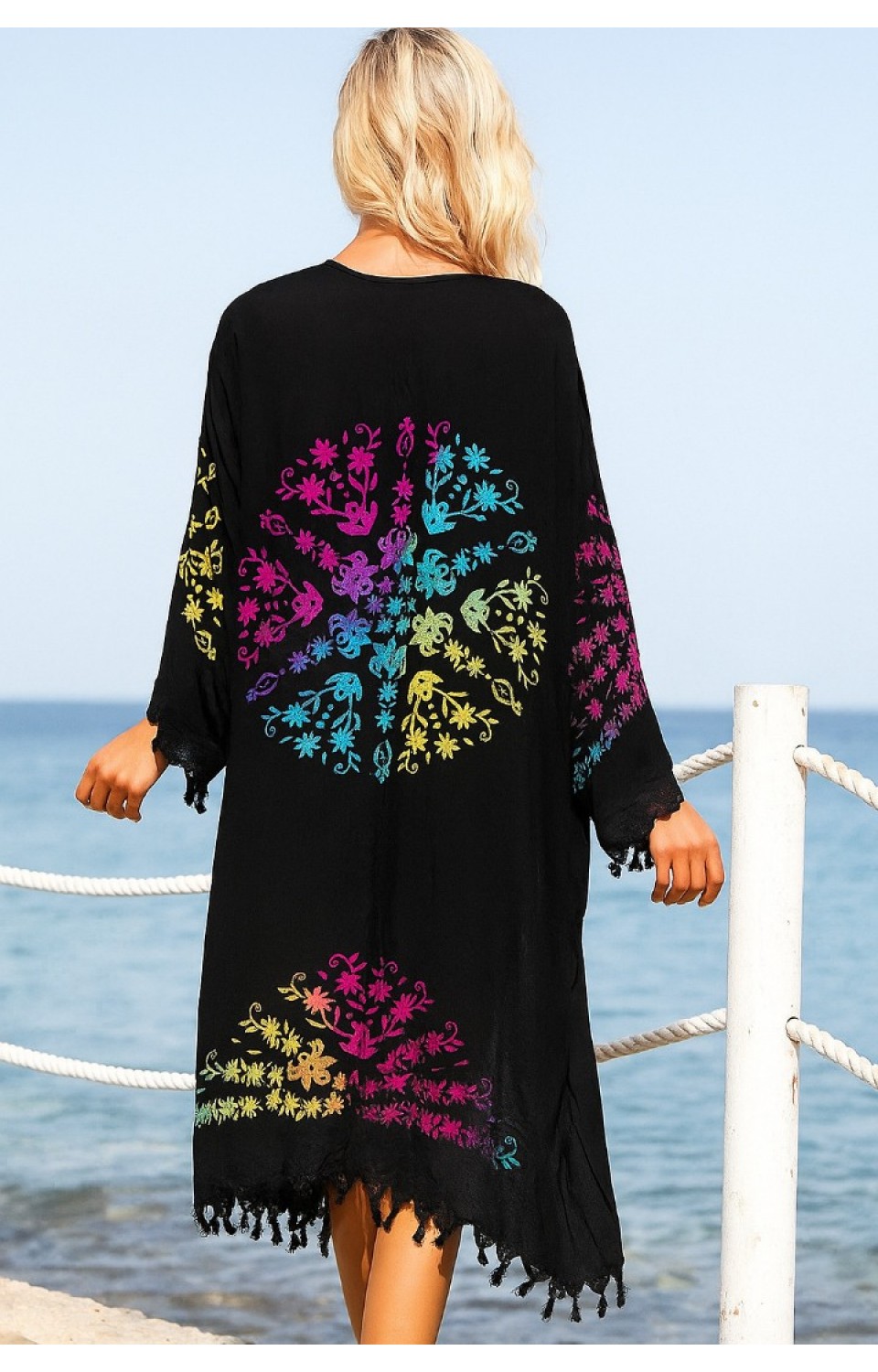 Desen Baskılı Pamuk Kadın Pareo 5