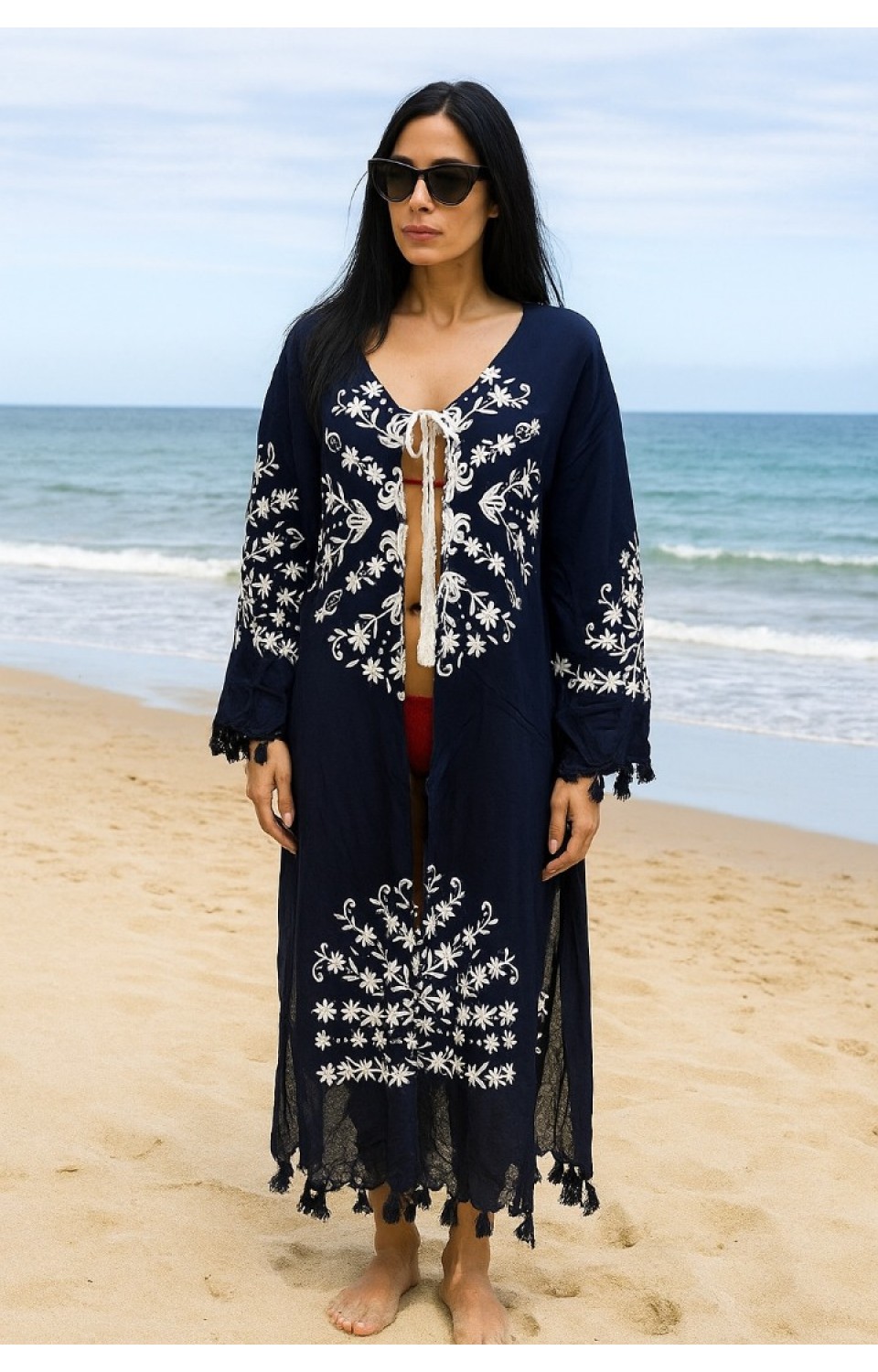 Desen Baskılı Pamuk Kadın Pareo 8