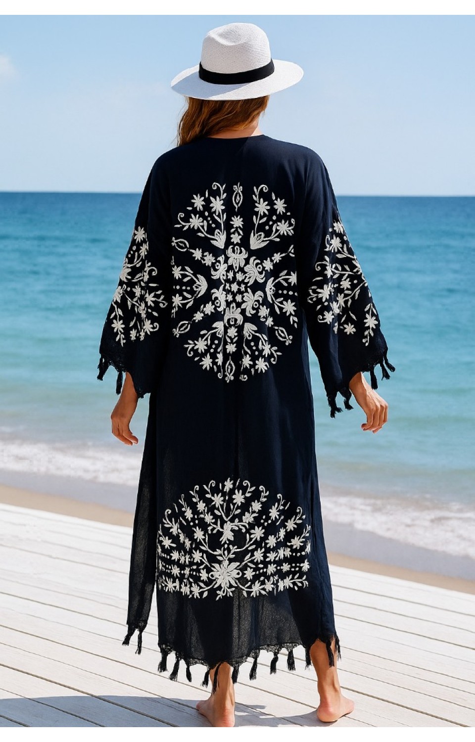 Desen Baskılı Pamuk Kadın Pareo 8