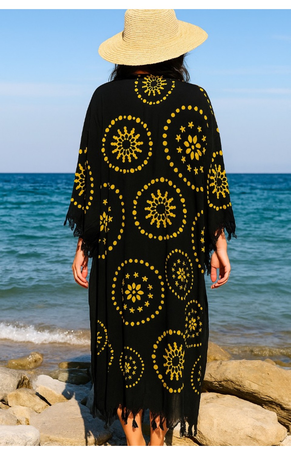 Desen Baskılı Pamuk Kadın Pareo 1