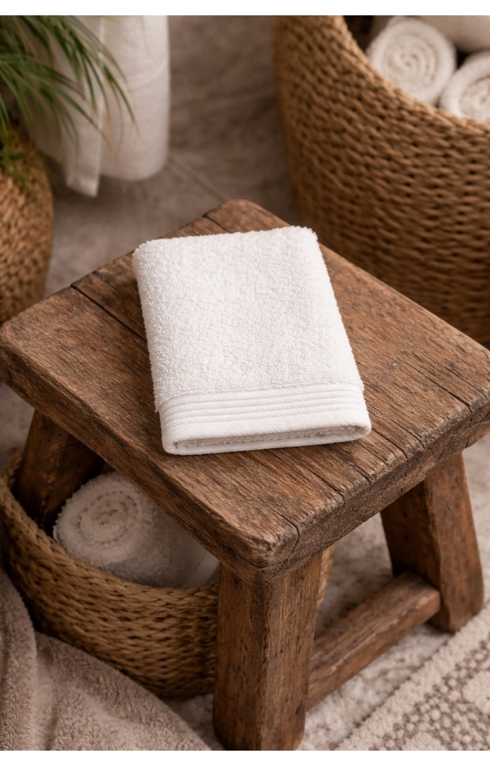 2'li Yumuşak Dokulu %100 Pamuk 40X60 cm El, Ayak ve Mutfak Havlu Seti