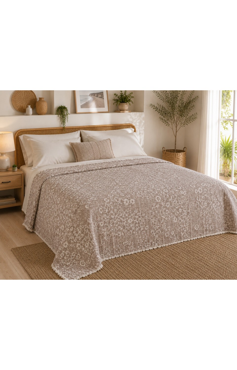 Çift Taraflı 8 Kat Müslin Silikon Dolgulu %100 Pamuk 240x260cm Battal Boy Yatak Örtüsü Pike Çift Taraflı 8 Kat Müslin Silikon Dolgulu %100 Pamuk 240x260cm Battal Boy Yatak Örtüsü Pike