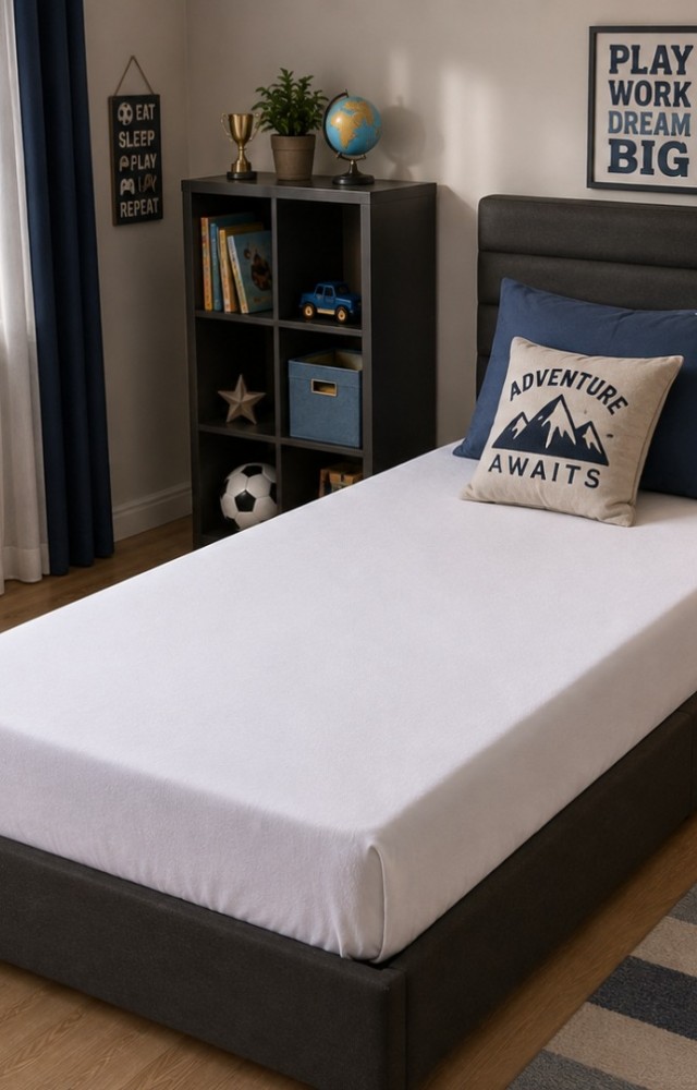 Tek Kişilik Lastikli (Yatak Derinliği 40cm ) %100 Pamuklu Penye Çarşaf