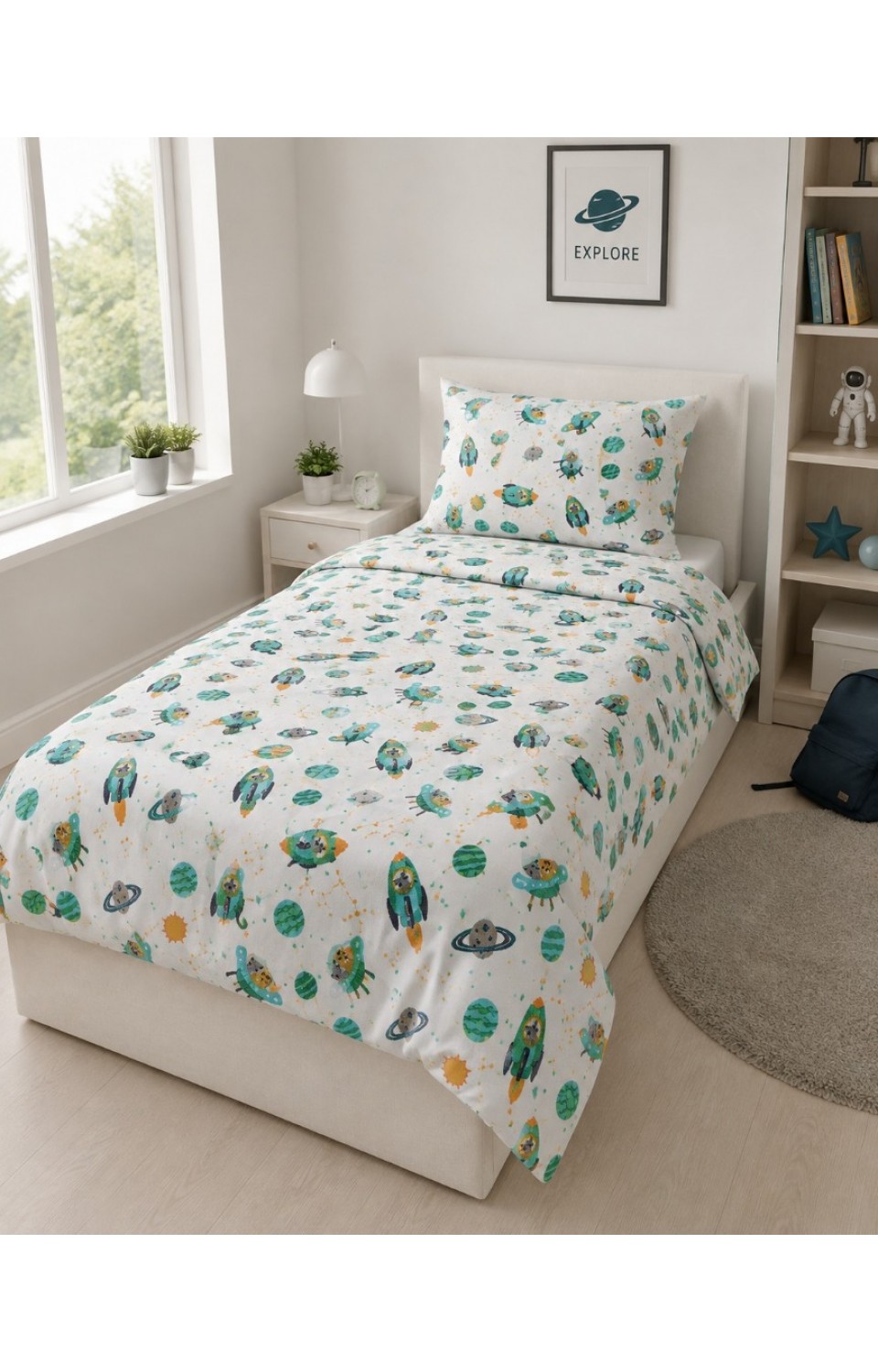 %70 Pamuk %30 Polycotton Nevresim 160x220 Yastık Kılıfı 1 Adet 50x70 Nevresim Takımı