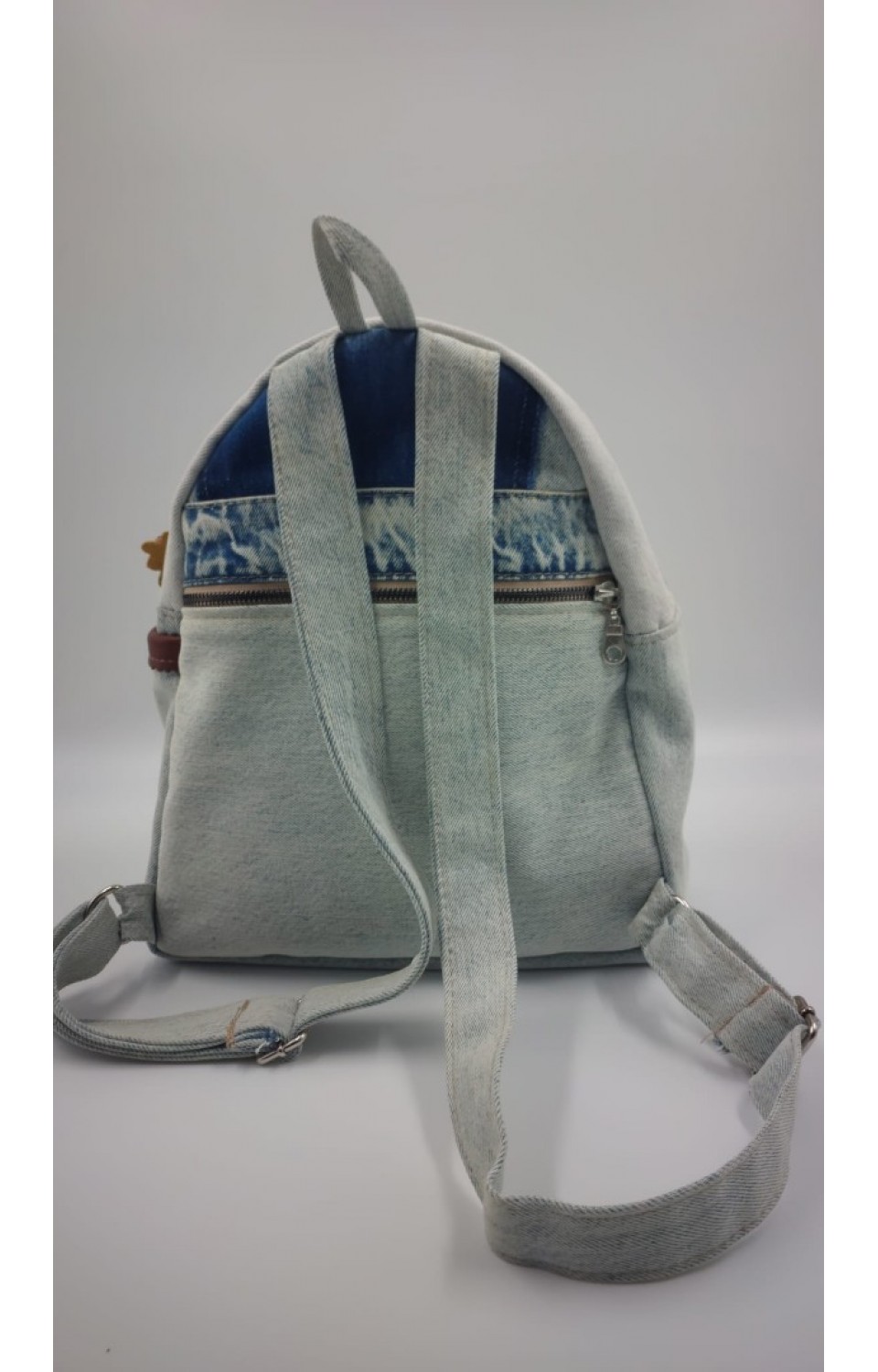 Vintage Özel Tasarım Denim Sırt Çantası 