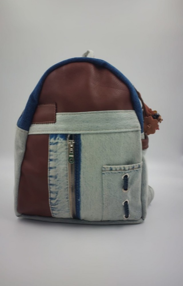 Vintage Özel Tasarım Denim Sırt Çantası 