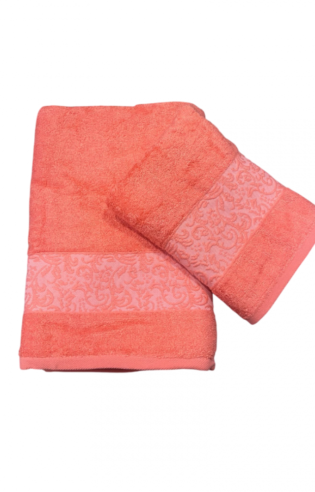 %70 Bambu %30 Pamuk İpinden 1 Adet 50x90cm 1 Adet 70x140cm Kadın Erkek Banyo Havlusu Turuncu