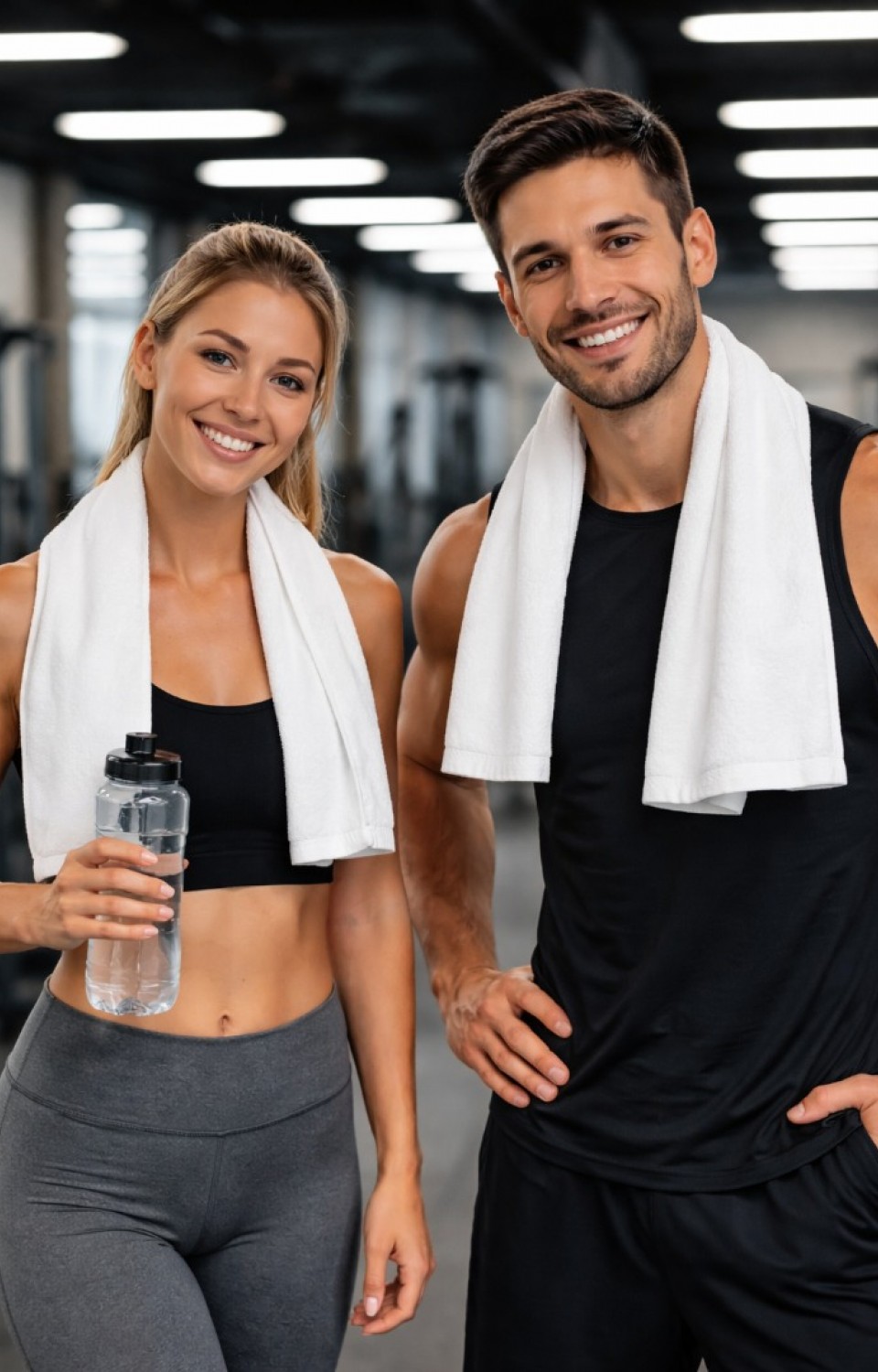 2'li %100 Pamuk 30x110 cm Spor Havlusu