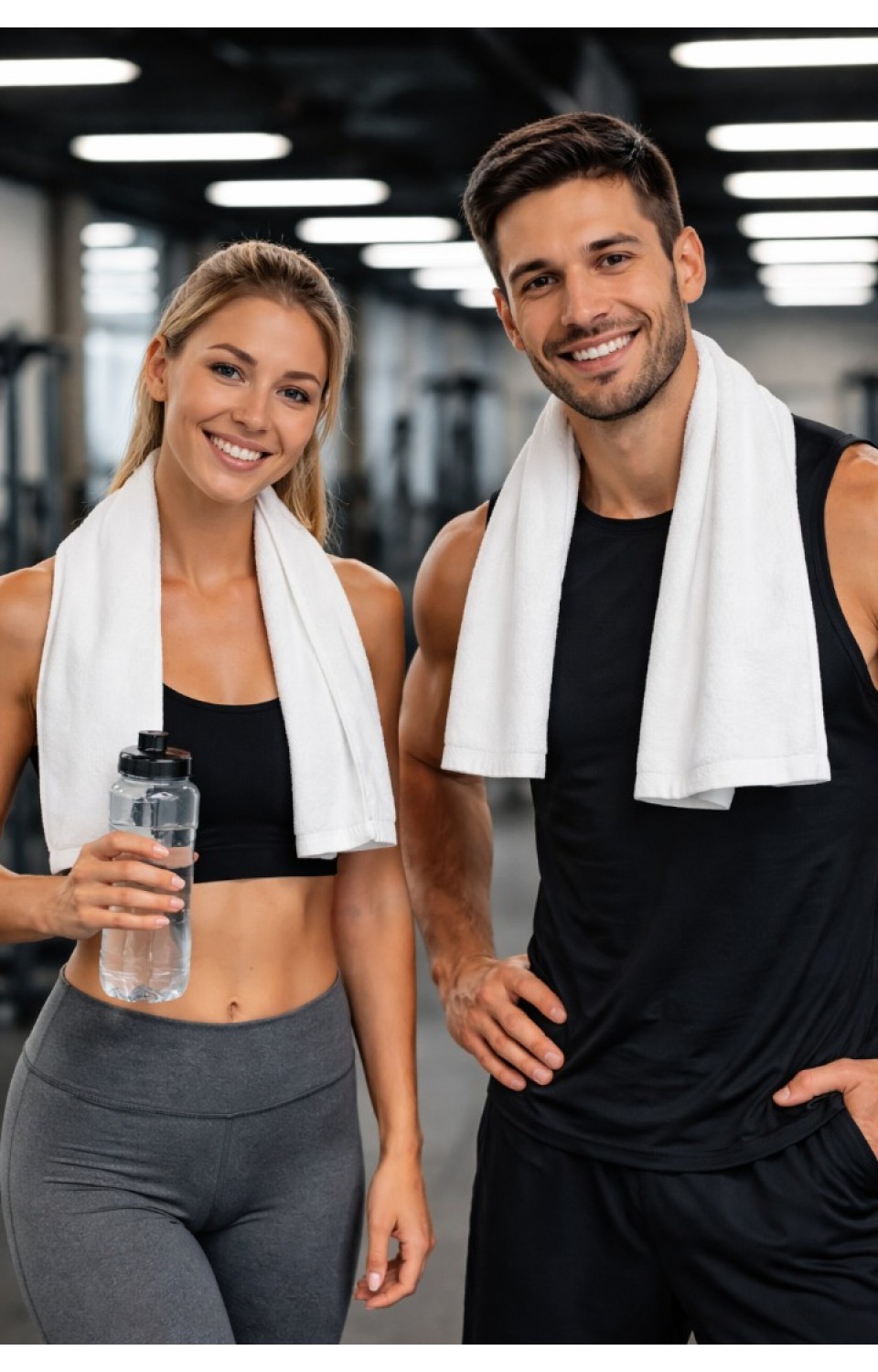 2'li %100 Pamuk 30x110 cm Spor Havlusu