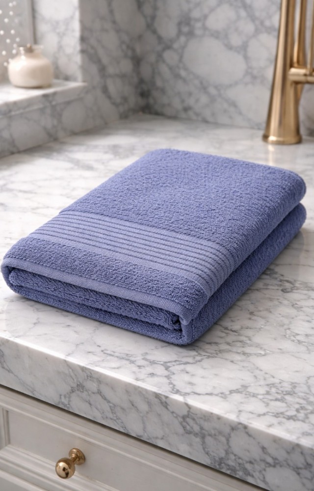 %100 Pamuklu 70x140 cm Düz Renk Banyo Havlusu