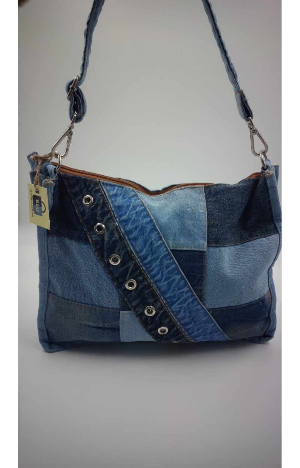 Patchwork (Yama İşi) Özel Tasarım Denim Çanta