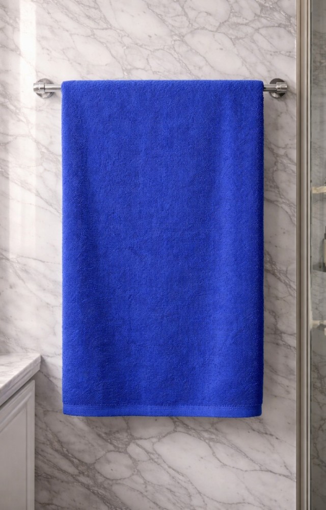 %100 Pamuk Düz Banyo Havlusu 100x150 cm – Yüksek Emicilik & Yumuşak Doku