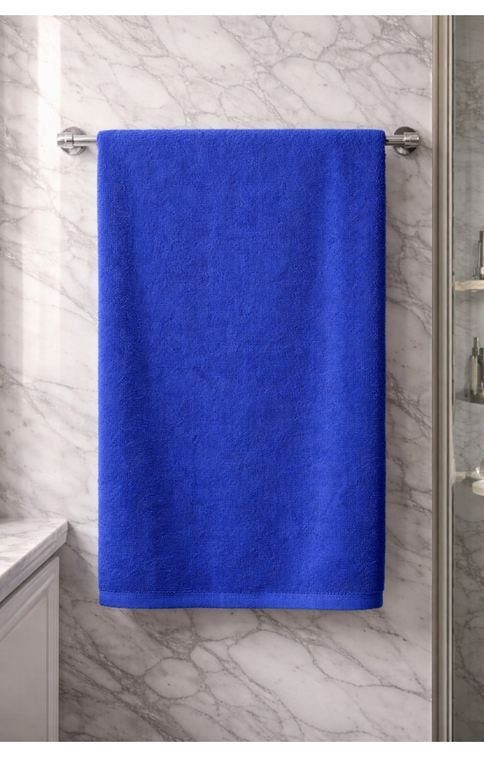 %100 Pamuk Düz Banyo Havlusu 100x150 cm – Yüksek Emicilik & Yumuşak Doku