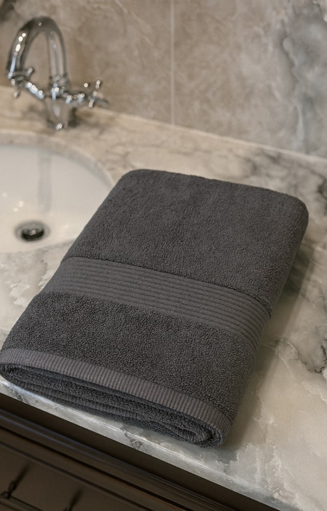 Pamuklu 70x140 cm Düz Renk Banyo Havlusu