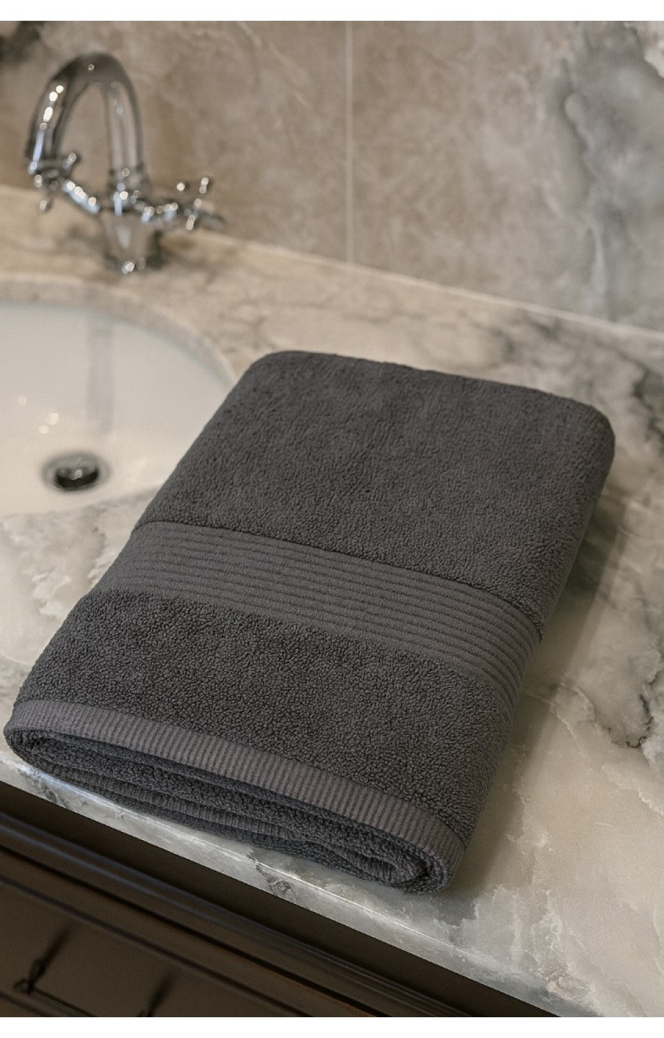 Pamuklu 70x140 cm Düz Renk Banyo Havlusu