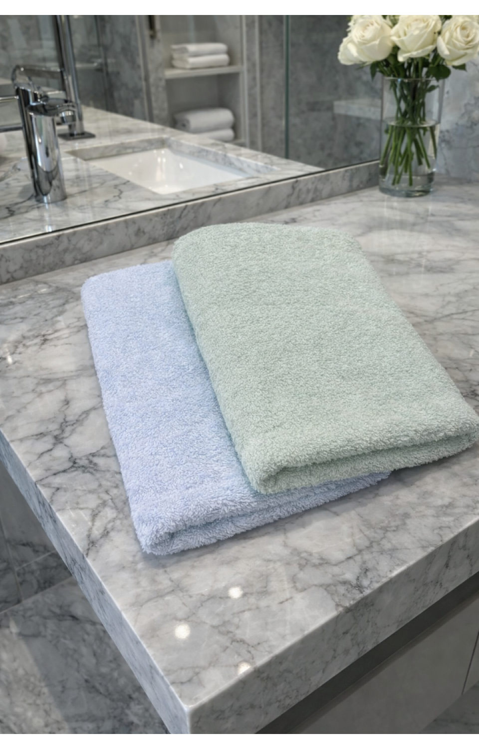 Pamuklu 70x140 cm 2'li Banyo Havlusu