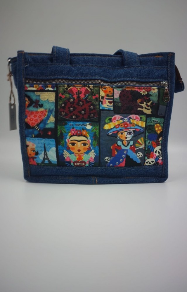 İkonik Özel Tasarım Denim Çanta